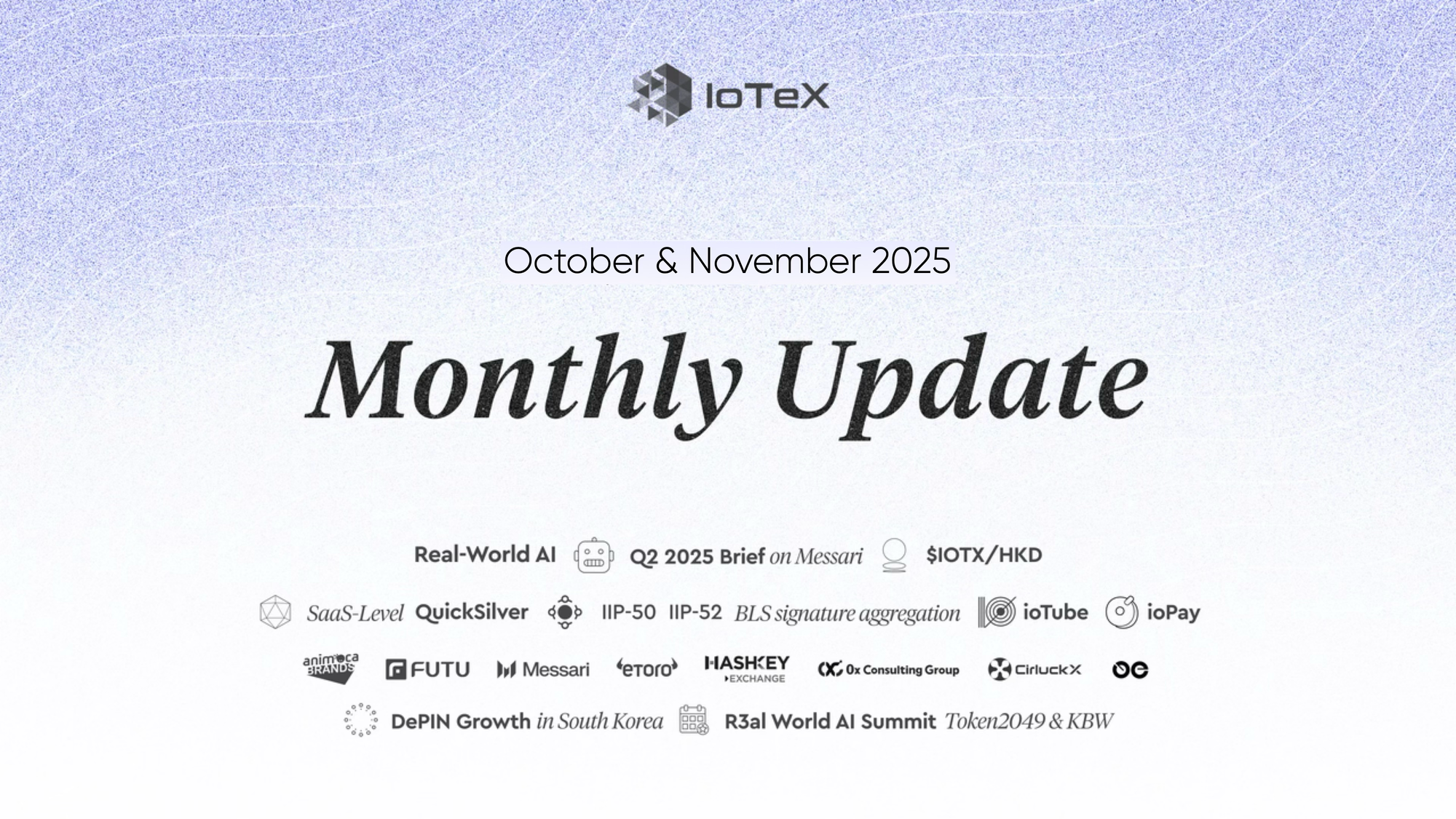 IoTeX Community Update — November 2025