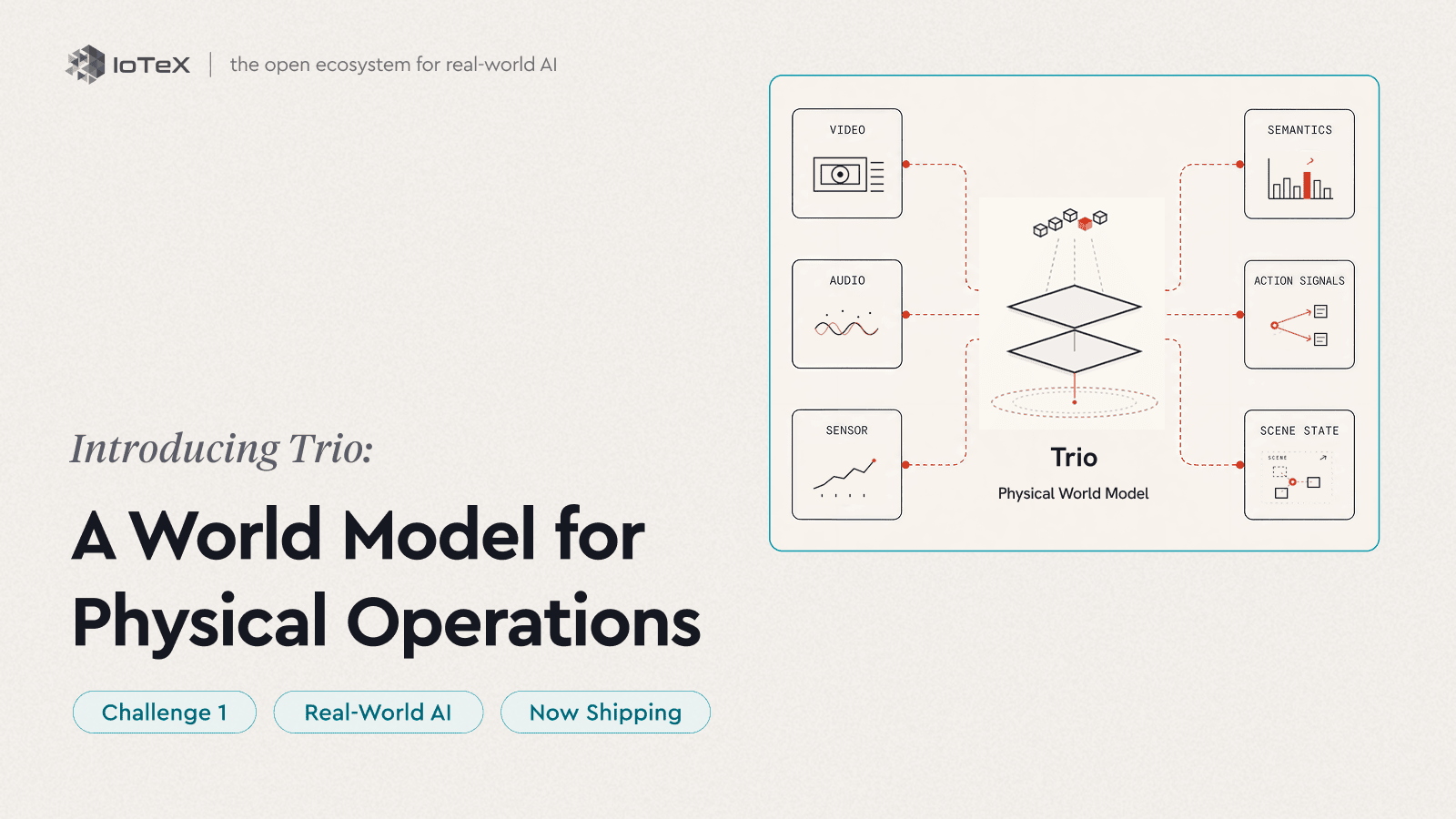 Introducing Trio — A World Model for Physical Operations